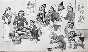 Dress fashion in Persia around 600 A