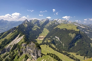 Dried-up mountain lake Saemtiser See