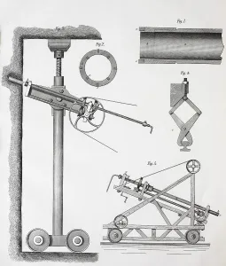 A Drilling Machine for Stone, 1878