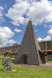 Drilling tower from 1864 for the development of a brine spring