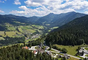 Drone image, Krispl, Osterhorn Group