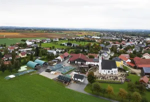 Drone image, residential buildings