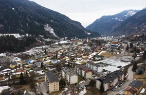 Drone image, residential buildings