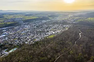 Drone image, Swabian Forest, mixed forest