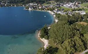 Drone shot, Fuschlsee, Fuschl am See