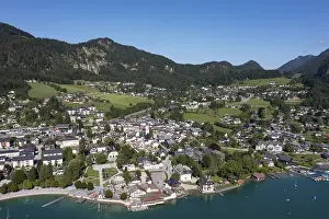 Drone shot, Sankt Gilgen am Wolfgangsee