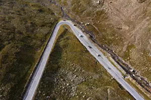 Drone shot, Timmelsjoch High Alpine Road