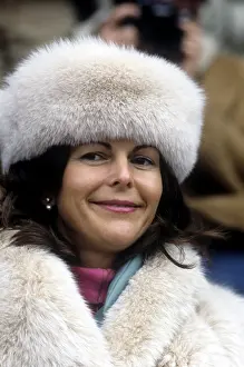 Drottning Silvia Har i Innsbruck Osterrike Januari 1984 Queen Silvia of Sweden<br> Drottning Silvia H