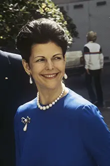 Drottning Silvia. Mars 1983 Queen Silvia of Sweden