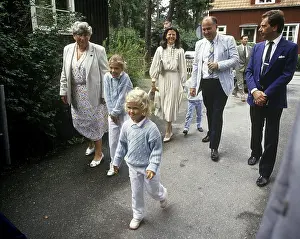 Drottning Silvia med Prins Carl Philip