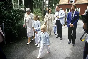 Drottning Silvia med Prins Carl Philip