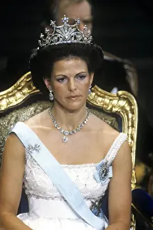Drottning Silvia Nobelprisutdelningen 1982 Queen Silvia of Sweden