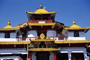 Drup in monastery, kalimpong, west bengal, india