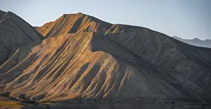 Dry mountains in the evening light