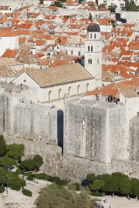 Dubrovnik Old City historic architecture in Croatia