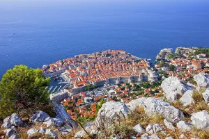 Dubrovnik Old Town on the Adriatic Sea in Croatia