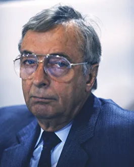 Duesseldorf. Ernst Breit (DGB Chairman) ca. 1988