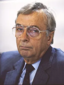 Duesseldorf. Ernst Breit (DGB Chairman) ca. 1988