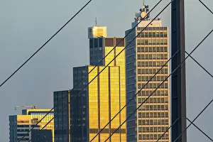 Duesseldorf, skyline of the city centre