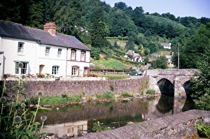 Dulverton village in Exmoor National Park