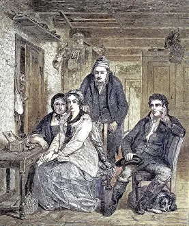 Duncan Gray with his family at home