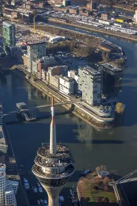 Dusseldorf TV Tower and Media Harbour