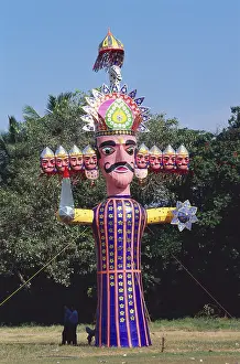 Dussera dusera festival, Ravan statue for Ramleela
