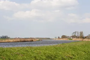 Dutch nature river landscape with the Eem