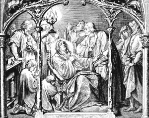 Dying Martin Luther, Wittenberg