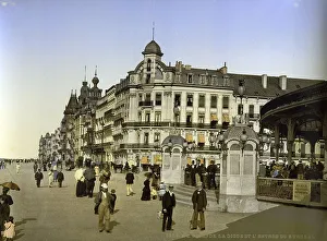 The dyke, beach promenade and Kursaal in Ostend