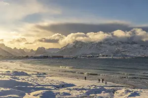 On the E10 near Ramberg, Lofoten, Nordland, Norway