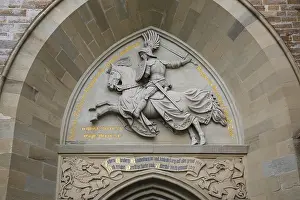 Eagle Gate, stone relief on the outer castle gate