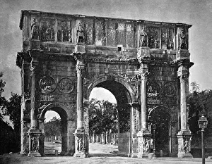 Early autotype of the Arch of Constantine