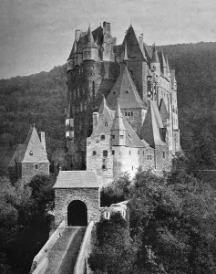 Early autotype of the Burg Eltz castle
