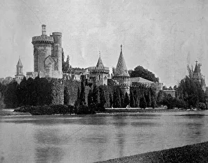 Early autotype of Franzensburg castle