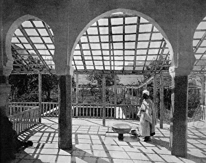 Early autotype of the Garden of the Sultan in Tetouan