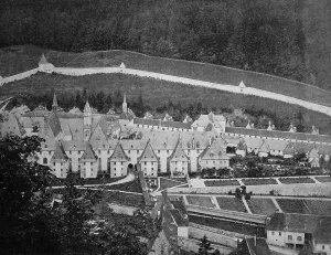 Early autotype of the Grande Chartreuse monastery