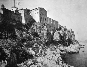 Early autotype of the island of the Ile Sainte-Marguerite