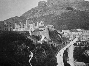 Early autotype of the Palace of Monaco