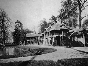 Early autotype of the park La Laiterie du Petit Trianon