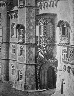 Early autotype of the Pena National Palace