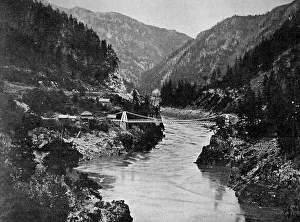 Early autotype of the Rocky Mountains