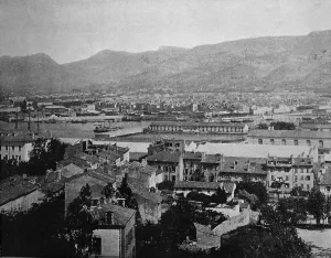 Early autotype of Toulon, France