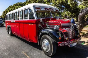 Early public bus, old town of Rabat