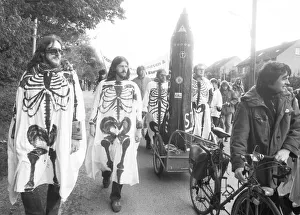 Easter action of the peace movement against nuclear missiles in the Opherdicke district on 19