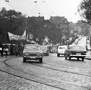 The Easter march of the opponents of nuclear weapons