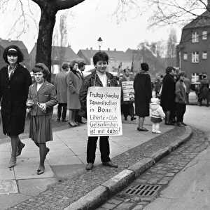 The Easter march of the opponents of nuclear weapons