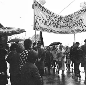 The Easter march of the opponents of nuclear weapons