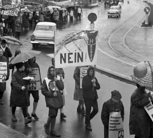 The Easter march of the opponents of nuclear weapons