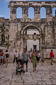 Eastern Gate - Split, Croatia - one of the Roman gates into the stari grad (old town) of Split